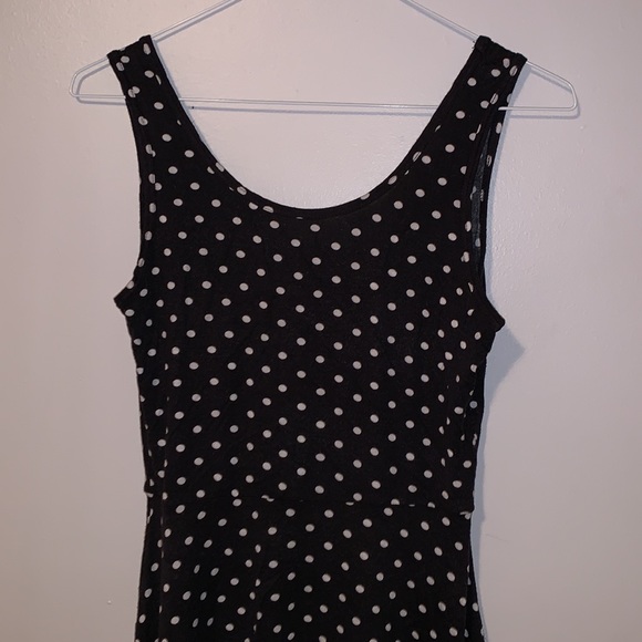 Delias Dress - Black and White Polkadots - Picture 2 of 3